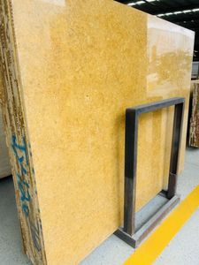 Losa de Piedra Travertino Cepillada Amarilla, Corte a Medida, Moderna, Duradera, para Uso en Interiores, 2 Años de Garantía - Product Image 3