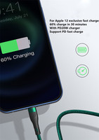 66W USB Type C Câble 6A Pour Samsung S20 S21 Xiaomi POCO Rapide De Charge Fil Cordon USB-C Chargeur Mobile Téléphone USBC Type-C Câble 2m