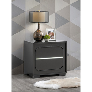 Wave G08500-N Nightstand Wenge Modern Storage <b>Side</b> <b>Table</b> Bedroom Furniture - Product Image 1