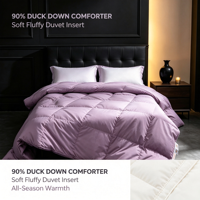 Ensemble de chambre à coucher de luxe, couette en duvet de canard certifiée RDS, ultra douce, lavable, insert de couette d'été pour hôtel
