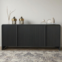 MINYU 2025 Armoires de luxe en bois de chêne massif de style wabi-sabi pour la maison Tables console pour le hall, la ferme et le salon