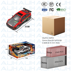 AiJH coche eléctrico RC de alta calidad 2,4G Control remoto Drift Cars vehículo todoterreno para niños coche de Radio Control barato - Product Image 6