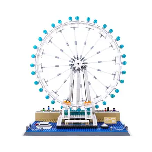 Wange 6215 arquitectura de la ciudad The London Eye Roller modelo Montaña Rusa bloques de construcción juguetes de ladrillo para niños chico regalo