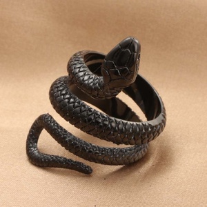 Anillos de Acero Inoxidable 316L Resistentes al Agua, Anillos de Moda con Diseño de Animales, Anillo de Serpiente Dorado, Joyería Chapada en Oro - Product Image 4