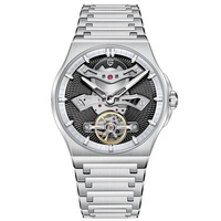 Montre pour homme PAGANI DESIGN PD-YS028, nouvelle montre mécanique à mouvement squelette, aiguilles lumineuses, verre saphir, acier inoxydable