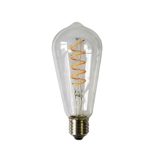 Ampoule LED à filament en verre ambré <span class=keywords><strong>E27</strong></span> ST64 <span class=keywords><strong>4W</strong></span>, lumière décorative suspendue à intensité variable 220V - Product Image 1