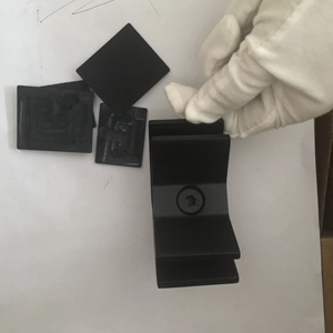 درابزين حائط خارجي بتصميم حديث من الفولاذ المقاوم للصدأ بزاوية 90 درجة مع حامل زجاج مرآة بسور من الساتان - Product Image 3