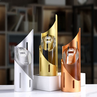 Trophée personnalisé en cristal avec gravure métallique, nouveau design, pour les récompenses annuelles d'honneur et d'excellence de l'entreprise