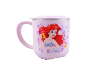 Disney Cup plastic&stainless-steel children tablewares drink water 2D Cartoon Water Cup