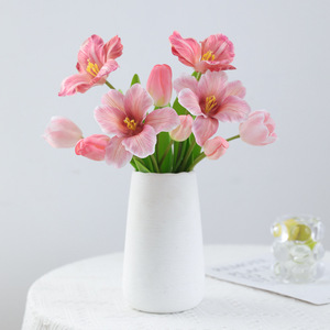 Ramo de Tulipanes Artificiales, Flores de Seda de Alta Simulación, Decoración para Bodas y Hogar - Product Image 2