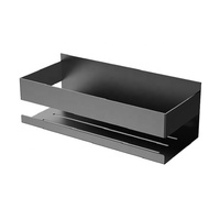 Étagère de rangement pour salle de bain, caddie de douche, en acier inoxydable, sans perçage, appareil adhésif, 1 pièce