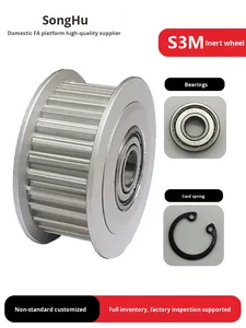 SH-AHTF20S3M060-5 Galet tendeur guide synchronisé en aluminium à 20 rainures SH-AHTFW28-S3M100-6 - Product Image 5