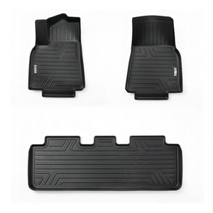 Tapis de sol et doublures de coffre TPE pour <span class=keywords><strong>Tesla</strong></span> Model Y 2018-2023, ensemble complet 3 pièces, TPE extra-épais, 5 places, toutes saisons, protection animaux domestiques - Product Image 2
