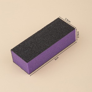 Bloc de sable pour manucure écologique à 3 faces, grain 150, éponge carrée colorée, <span class=keywords><strong>utilisation</strong></span> pour le soin des <span class=keywords><strong>ongles</strong></span> - Product Image 4