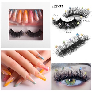 Trois dimensions mince <span class=keywords><strong>faux</strong></span> <span class=keywords><strong>cils</strong></span> coffret cadeau beauté Nail Art produit en gros <span class=keywords><strong>ongles</strong></span> artificiels presse sur les <span class=keywords><strong>ongles</strong></span> - Product Image 6