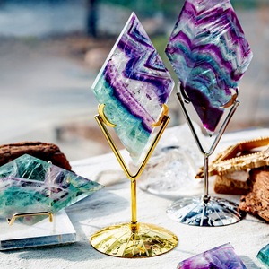 <span class=keywords><strong>Cristal</strong></span> <span class=keywords><strong>de</strong></span> guérison Fluorite arc-en-ciel en forme <span class=keywords><strong>de</strong></span> losange, tranche <span class=keywords><strong>de</strong></span> haute qualité, <span class=keywords><strong>pierre</strong></span> <span class=keywords><strong>de</strong></span> quartz <span class=keywords><strong>de</strong></span> guérison pour cadeau - Product Image 4