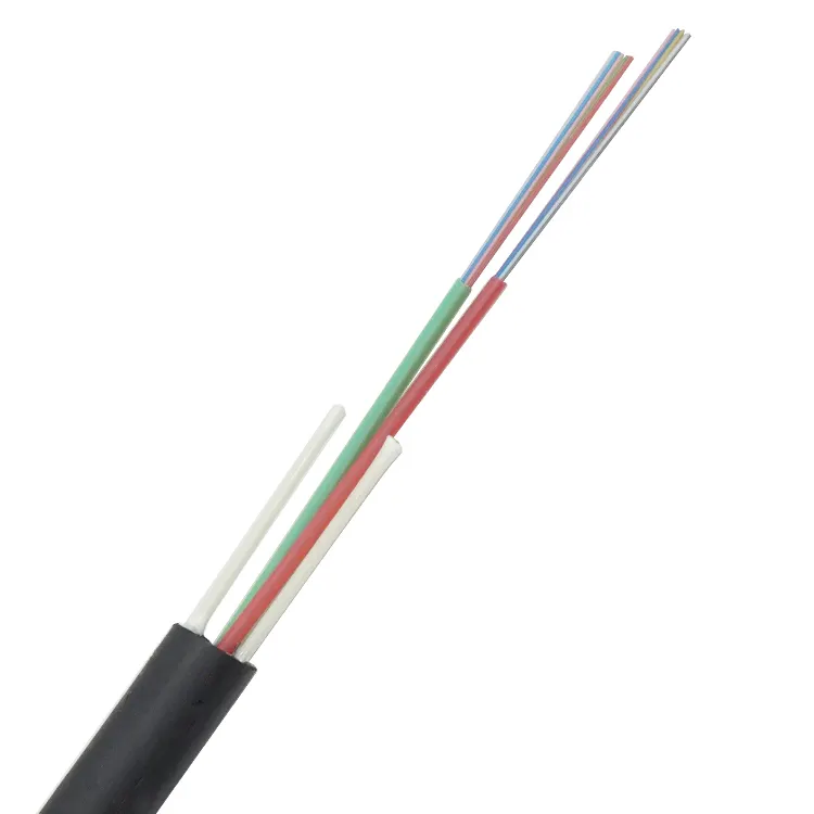 Shanghai Wanbao 12 24 çekirdek fiber optik kablo iki gevşek tüp FRP LSZH kılıf GJXZY fiber optik ağ