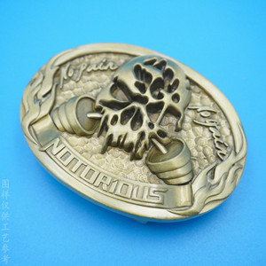Hebilla de Cinturón de Cobre 3D Personalizada para Hombre, Hebilla con Patrón de Dibujos Animados, para Uso en el Trabajo - Product Image 3