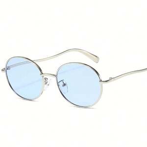 Gafas de Sol Redondas de Metal con Logotipo Personalizado, Estilo Punk Retro 2025, Protección UV400, para Hombre y Mujer - Product Image 1