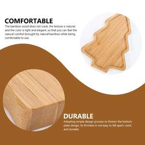Wholesale Christmas Tree Shaped Sushi Serving <strong>Tray</strong> Japanese Sashimi Plate Snack Dessert <strong>Candy</strong> Dish Bamboo <strong>Tray</strong> for Restaurant Dinnerware - Product Image 4