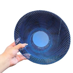 Cesta de frutas moderna de malla de hierro, verde y azul, multifuncional, cestas de almacenamiento para cocina. - Product Image 3