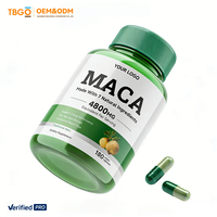 Complément Herbal Lytam OEM pour Hommes et Femmes, Capsules Maca Plus pour Courbes des Fesses, Capsules de Racine de Maca Noire pour la Puissance Masculine