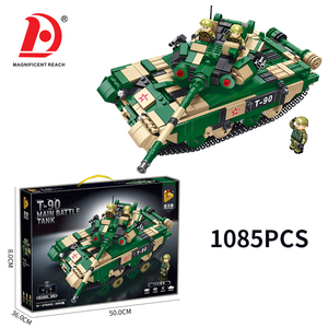 Char d'assaut <span class=keywords><strong>militaire</strong></span> télécommandé à double commande, 1085 pièces, blocs de construction DIY, véhicule blindé de simulation, jouet éducatif pour enfants - Product Image 6