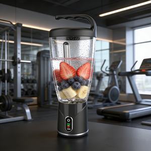 Mixeur portable sans fil 1000 ml 150 W avec batterie Li-ion, sans BPA, 6 lames, pour glace pilée, usage intensif, rechargeable USB-C, pour smoothies en voiture - Product Image 4