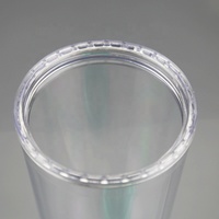 Gobelet isotherme double paroi en acrylique, étanche, avec paille, pour mariage, couleur personnalisable, vente en gros