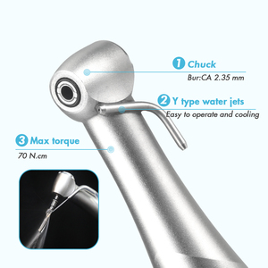 Equipo dental de alta calidad <span class=keywords><strong>Laboratorio</strong></span> 20:1 Pieza de mano diagonal Tipo de botón Pieza de mano de implante dental de baja velocidad - Product Image 2