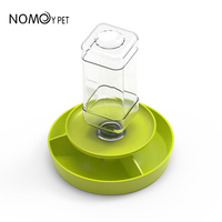 Nouveau design vert orange en plastique rond distributeur d'eau empilable Reptile bol d'eau alimentaire plat