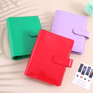 Hongbo - Agenda Planificadora A6 de Piel Sintética Brillante de 6 Colores con Anillas Doradas y Sobres para Efectivo, Ideal como Regalo Escolar/de Oficina - Product Image 1