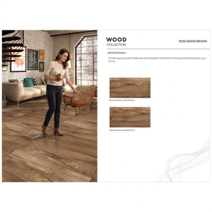 French Wood Brown Natural Texture Porcelain Tiles 600x1200mm Premium Wood Look Ceramic Collection - Product Image 3