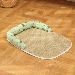 Alfombrilla de verano para cama de mascotas, nido de ratán inferior antideslizante y alfombrilla para dormir de hielo para perros y gatos, suministros para alfombrillas para perros - Product Image 5