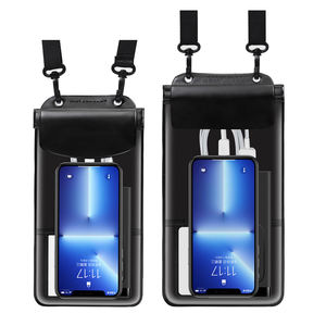 Pochette Étanche IPX8 à Fermeture Zippée pour Té<span class=keywords><strong>l</strong></span>éphone Portable en 2 Tailles, Housse de Protection Étanche pour Smartphone et Sac en Bandoulière de Natation pour <span class=keywords><strong>iPhone</strong></span> - Product Image 1