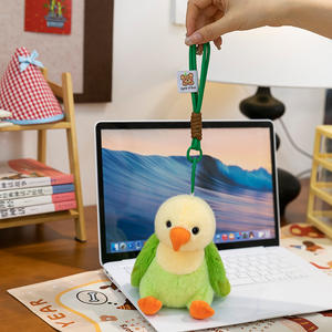 Feiya Juguetes de Peluche de Aves Realistas, Animales de Peluche Suaves de Poliéster, Muñecos de Loros de Montaña, Lindos Llaveros, Logotipo Personalizado para Halloween - Product Image 3