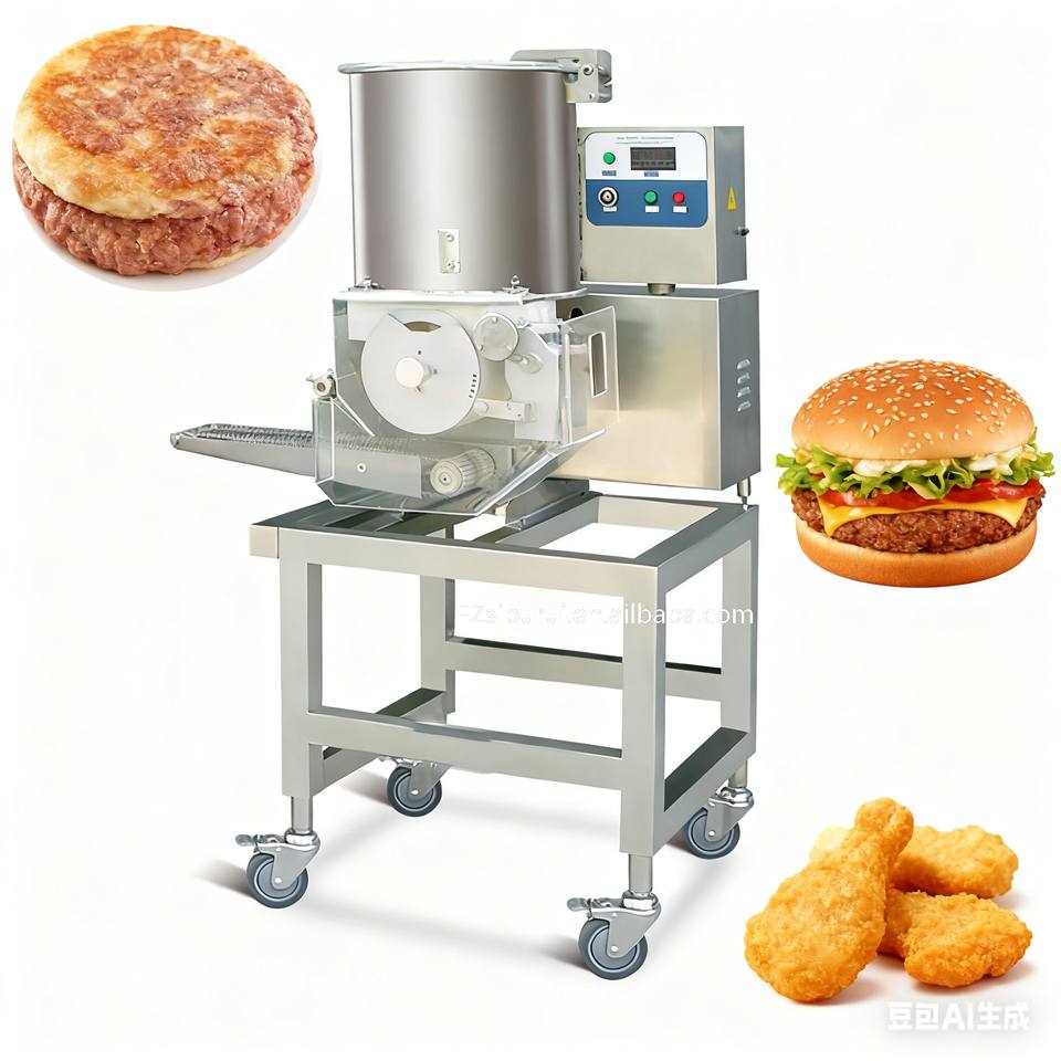 Kebab Burger Meat Pie Potato Patty Making Machine Hamburger Patty ...