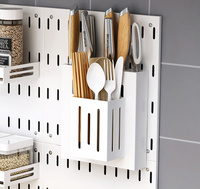 Cuisine en acier inoxydable fournitures uniques articles tenture murale organisateurs d'étagères rangement supports de vaisselle assiette étagère à épices ensemble