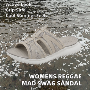 Nouvelles sandales tissées en PU pour femmes, style sportif reggae, avec entre-doigts et semelle intérieure, idéales pour l'été - Product Image 2