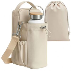 Sac de sport magnétique noir imperméable en Oxford 900D avec compartiment pour bouteille d'eau, organisateur d'accessoires de sport, sacoche bandoulière - Product Image 6