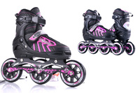 Patins à roulettes en ligne à trois roues pour enfants, vente chaude, sans lumières clignotantes