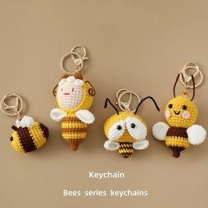 Llavero <span class=keywords><strong>de</strong></span> Peluche <span class=keywords><strong>de</strong></span> Abejita, Ecológico, Ligero, Hecho a Mano, Colgante para Bolsa, Accesorios, <span class=keywords><strong>Amigurumi</strong></span>, Juguetes <span class=keywords><strong>de</strong></span> Ganchillo, Tejido, Amarillo - Product Image 1