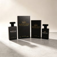 Boîte cadeau de luxe noire personnalisée avec logo pour flacon de parfum vide en verre – Emballage 30ml 50ml 100ml – Vente en gros
