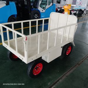 MOTIEV 48V loodzuurbatterij aangedreven stalen platformkar 1000kg capaciteit 800W materiaalhandelingskar 1 jaar garantie - Product Image 4