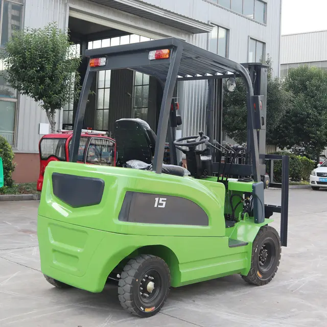 Tam elektrikli Forklift 1500 kg 2000 kg 2500 kg kaldırma yüksekliği 1.5 metre Mini elektrikli Forklift ucuz fiyat