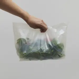 2023 New Biodegradable Bags Earth Friendly Vegetable Freshness Protection Package Fruit Air Vented Bag