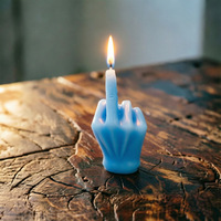 Nueva Vela Aromática Creativa con Forma de Dedo, Adorno Único de Cera de Soja con Aroma para Decoración del Hogar, Divertido Regalo Navideño
