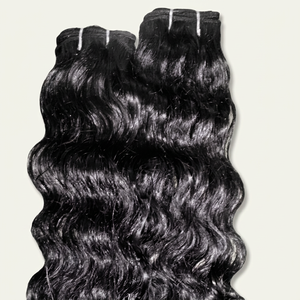 Extensiones de Cabello Humano Remy Indio Rizado Natural 100g, Doble Trama a Máquina, Mejor Color y Textura, Cabello Remy Virgen de Buena Calidad para Tejer - Product Image 1