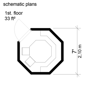 Stoccaggio all'aperto di legno capannone casa prefabbricata case piccolo casa l'immissione di dati di lavoro casa prefabbricata + case - Product Image 2