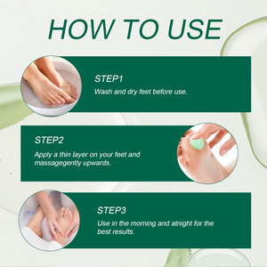 Crème pour les pieds YURHERSU à l'huile d'arbre à thé et à l'aloe vera, gel hydratant et nourrissant pour éliminer les peaux mortes, contient de la glycérine - Product Image 6